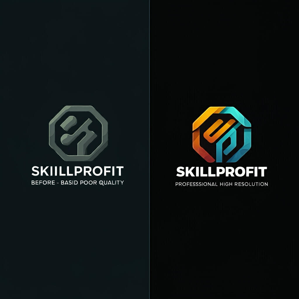 Before-and-after images of designs created using the software